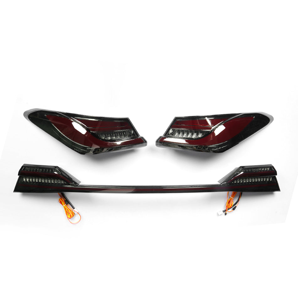 TT-ABC Mods Tail Lights for Toyota Camry 2018-2024 LED Modified Taillight Assembly(BMW Style)