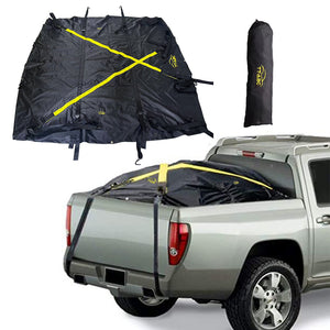 Heavy Duty Truck Bed Tarp 6'x6' – Waterproof Cargo Net Cover 73"x73" with Adjustable Tightness for Truck Bed Trailers – Durable Upgrade Version - TT-ABC