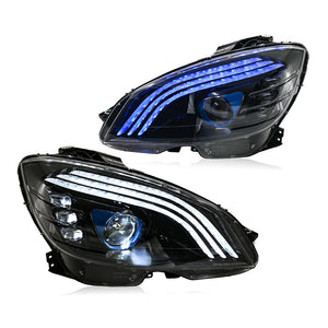 TT-ABC Led Headlight for 2008-2011 Mercedes-benz W204 C-Class C300 LED Sequential Projector Headlights - TT-ABC