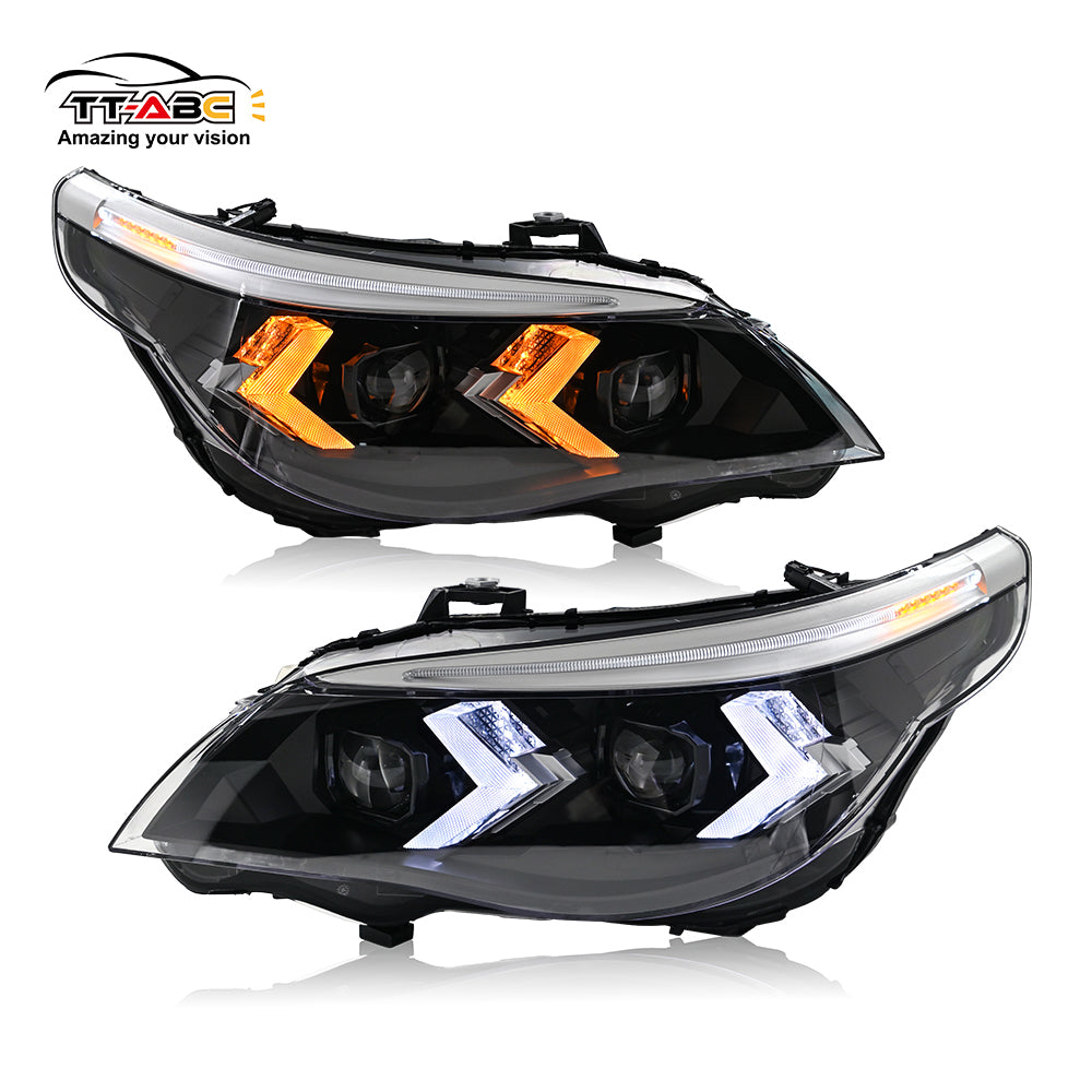 TT-ABC Led Headlights for 2005-2010 BMW 5-Series E60 525i 530i 540i Headlamps Assembly-TT-ABC-TT-ABC