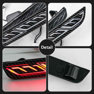 TT-ABC Led side lights 2pcs for 2010-2014 Ford Mustang Front Bumper Side Marker Light