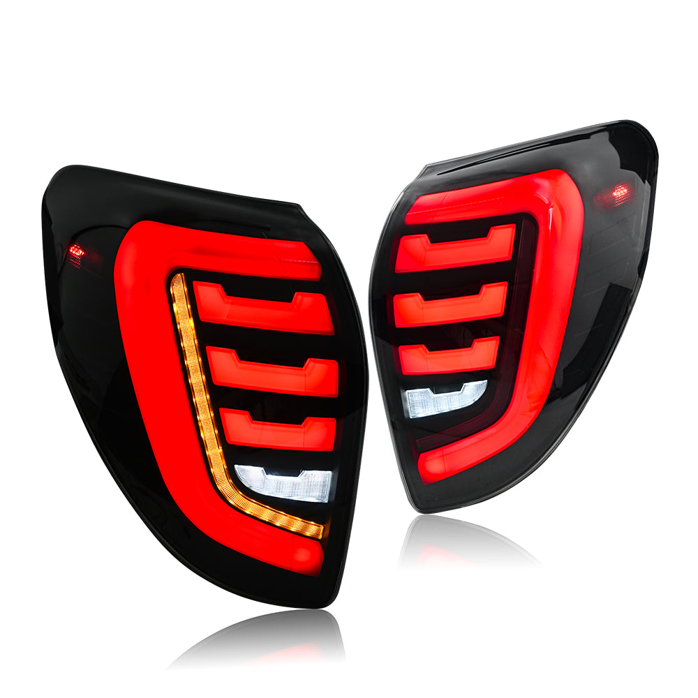 TT-ABC LED Tail Lights for 2009-2012 Toyota RAV4 Smoked Sequential Indicator Rear Lamps - TT-ABC
