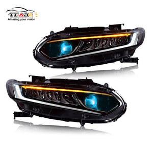 Demon Eye Headlights For 2018-2022 Honda Accord Headlights Assembly, With DRL Sequential Blue Start Up Animation-TT-ABC-TT-ABC