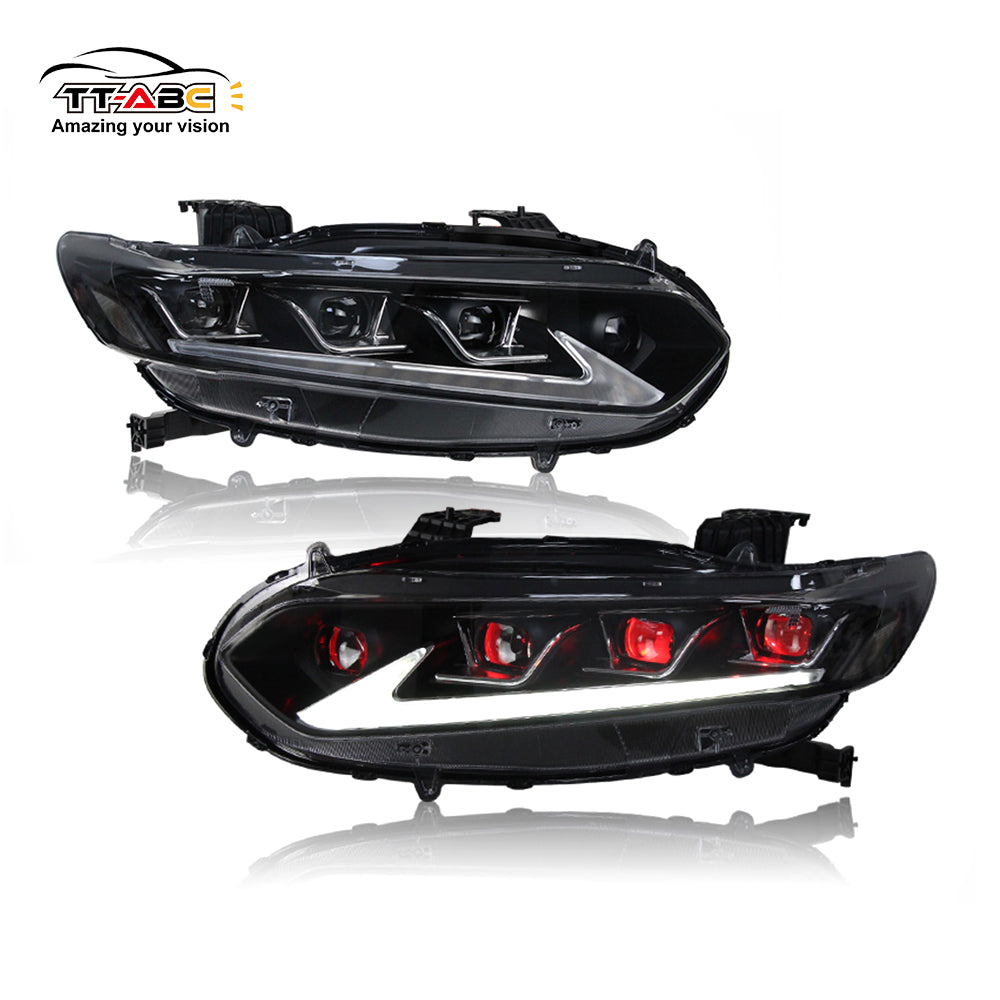 For 2018-2022 Honda Accord Led Headlight , Lexus Style Eye style Headlights-TT-ABC-TT-ABC
