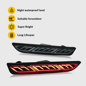 TT-ABC Led side lights 2pcs for 2010-2014 Ford Mustang Front Bumper Side Marker Light