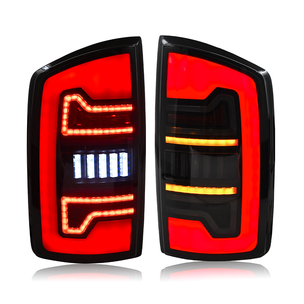 TT-ABC Led Tail Lights for 2002-2006 Dodge Ram 1500,2003-2006 Ram 2500 3500 Sequential Signal Tail Lamp - TT-ABC