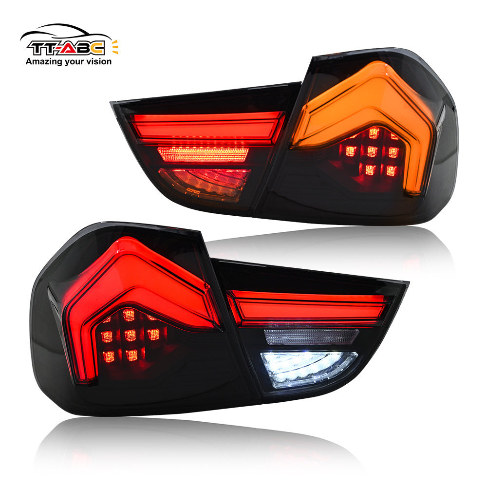 TT-ABC Led Tail light for 2009-2012 BMW 3-Series E90/E91 320i/323i/325/330/335 Smoked LED Tail Light-TT-ABC-TT-ABC