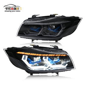 TT-ABC Led Headlight For 2009-2012 BMW 3-Series E90 E91 320i 323i 325 330 335 LED Headlights (Halogen/Xenon)-TT-ABC-TT-ABC