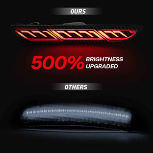 TT-ABC Led side lights 2pcs for 2010-2014 Ford Mustang Front Bumper Side Marker Light