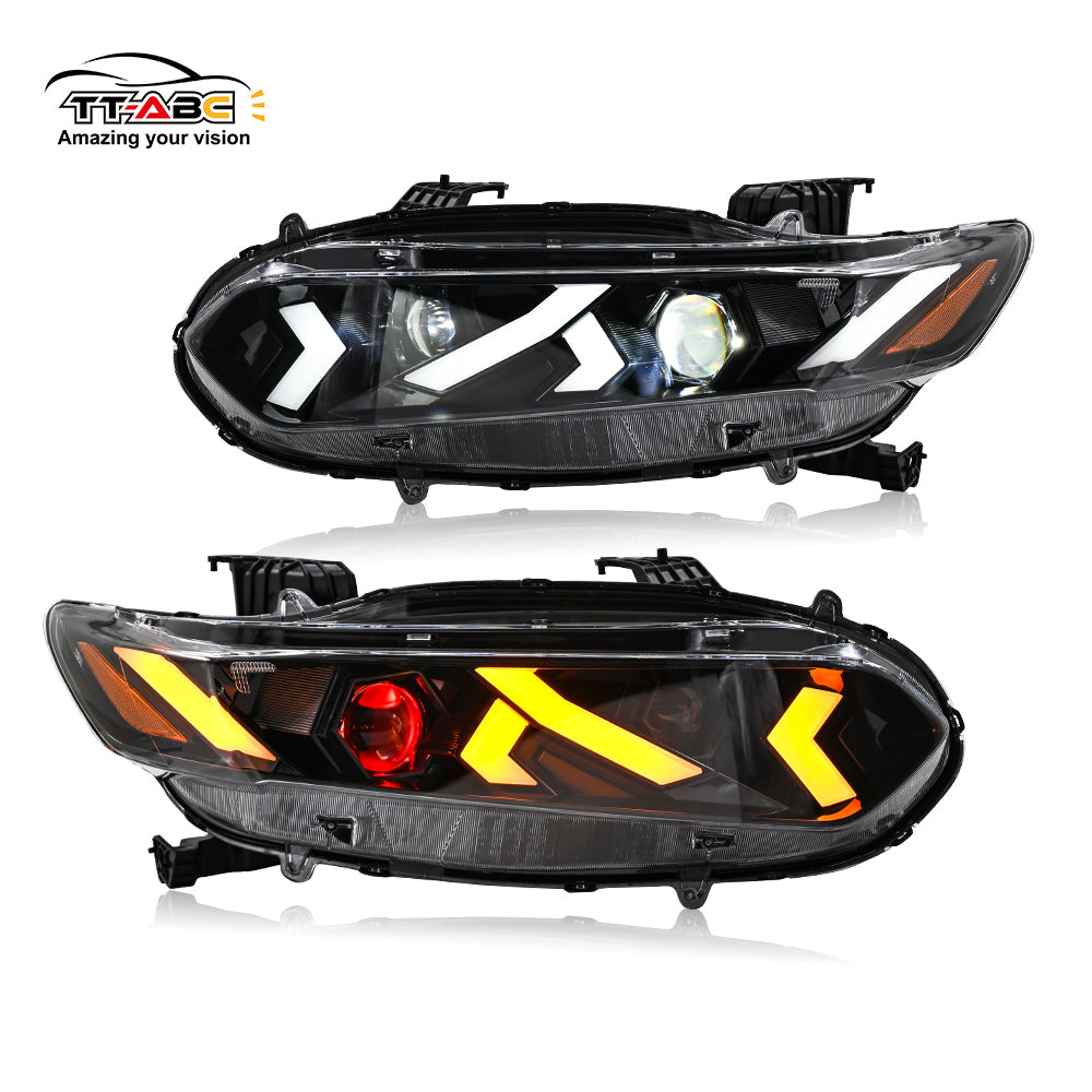 TT-ABC LED Headlight for 2018-2022 Honda Accord Sedan HeadLamps Assembly (Demon Eye)-TT-ABC-TT-ABC