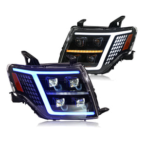 TT-ABC Led Headlight For 2009-2021 Mitsubishi Pajero V93 V97 Led Headlights With Dynamic Animation Lights - TT-ABC