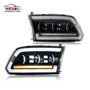 TT-ABC LED Headlights for 2009-2018 Dodge RAM 1500,2013-2018 Dodge RAM 1500 2500 Headlamp With Sequential Turn Signal-TT-ABC-TT-ABC