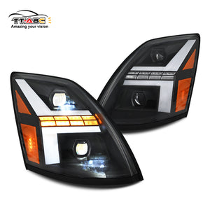 TT-ABC Led Headlight for Volvo VNL 670 VNM 2004-2018/VN 2004-2015/Volvo VNX 2015-2018 Headlight Assembly with Sequential Turn Signal-TT-ABC-TT-ABC