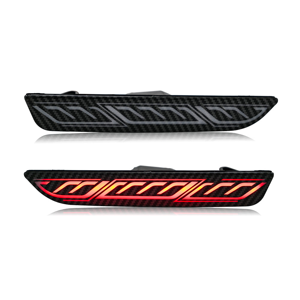 TT-ABC Led side lights 2pcs for 2010-2014 Ford Mustang Front Bumper Side Marker Light-TT-ABC-TT-ABC