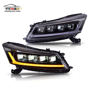 TT-ABC LED Headlights For 2008-2012 Honda Accord MK8 DRL Sequential Turn Signal-TT-ABC-TT-ABC