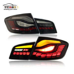 For 2011-2017 BMW 5 Series F10 F18 M5 gts Led Tail Lights (Smoked/Red)-TT-ABC-TT-ABC