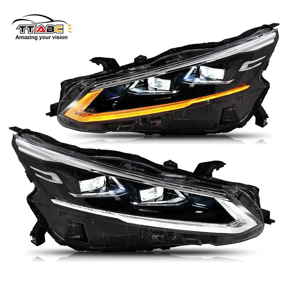 TT-ABC LED Headlights for 2019-2024 Nissan Altima with Start Up Animation Sequential Turn Signal Front Light