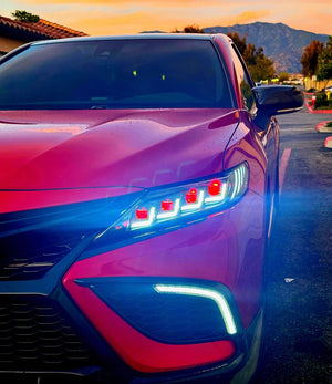 Demon Eye Headlights For 2018-2024 Toyota Camry LE SE XLE XSE TRD (Quad Projectors Headlights)-TT-ABC-TT-ABC