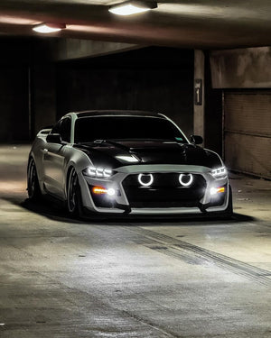 TT-ABC Led Headlight For 2018-2023 Ford Mustang S650 Projector Front Lamp Assembly with Triple Beam Len-TT-ABC-TT-ABC