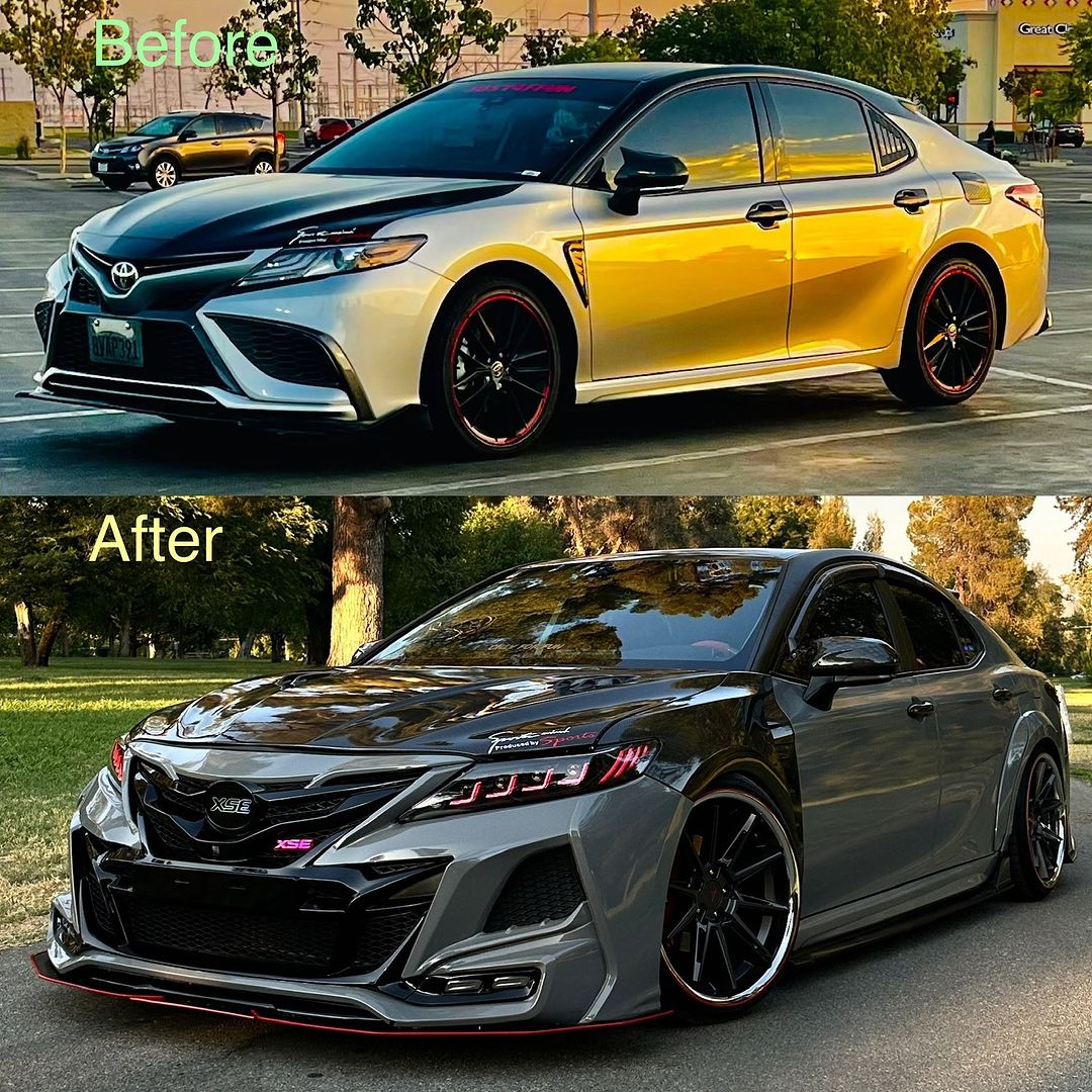 TT-ABC New RGB Headlights For 2018-2024 Toyota Camry LE SE XLE XSE TRD (Quad Projectors Headlights)-TT-ABC-TT-ABC
