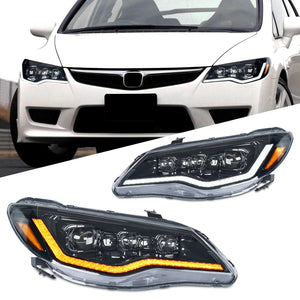 TT-ABC Led Headlight for 2006-2012 Honda Civic FD1,FD2 Type-R - TT-ABC