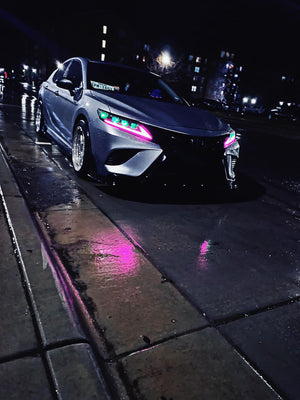 For 2018-2024 Toyota Camry LE SE XLE XSE TRD RGB Headlights(Clear refletor)-TT-ABC-TT-ABC