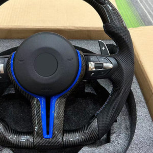 Carbon Fiber Perforated Led Steering Wheel for BMW F91 F90 F35 F30 F32 F10 F20 F07 F01 E46 E60 E90 M3 M5 Steering Wheel - TT-ABC