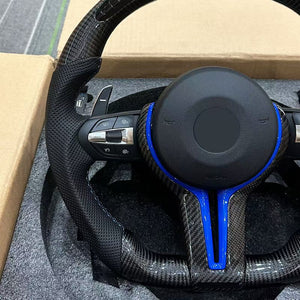 Carbon Fiber Perforated Led Steering Wheel for BMW F91 F90 F35 F30 F32 F10 F20 F07 F01 E46 E60 E90 M3 M5 Steering Wheel - TT-ABC