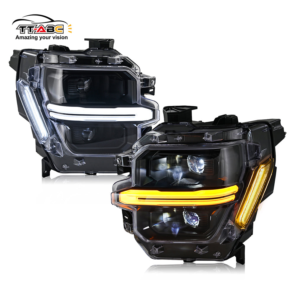 TT-ABC LED Headlights for Ford F150 F-150 2024 2025 STX XLT XL Front Lamp Assembly