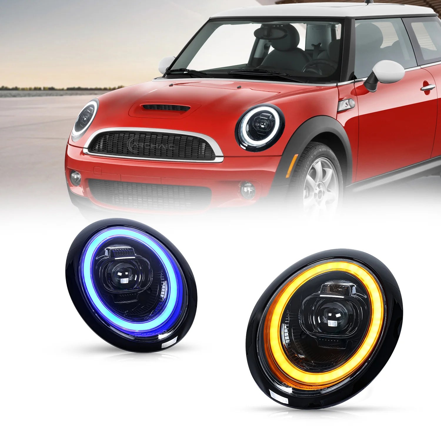 TT-ABC LED Headlights for 2001-2007 BMW Mini Cooper R50 R52 R53 Headlight Assembly - TT-ABC