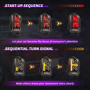 TT-ABC Led Tail Lights for 2007-2014 BMW Mini Cooper Clubman R55 Tail Light Assembly - TT-ABC