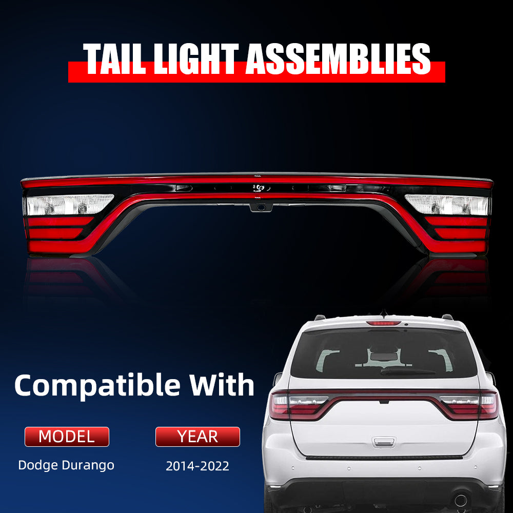 TT-ABC OE Tail Light For 2014-2022 Dodge Durango LED Tail Light With Liftgate Camera Hole
