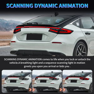 TT-ABC Led Tail Lights for 2022-2024 11th Gen Honda Civic Hatchback/Type-R - TT-ABC