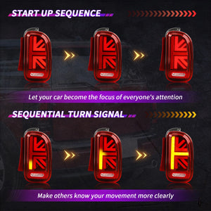 TT-ABC Led Tail Lights for 2007-2014 BMW Mini Cooper Clubman R55 Tail Light Assembly - TT-ABC