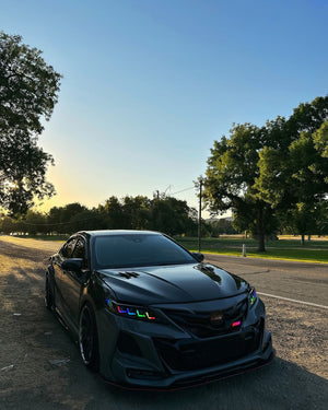 TT-ABC New RGB Headlights For 2018-2024 Toyota Camry LE SE XLE XSE TRD (Quad Projectors Headlights)-TT-ABC-TT-ABC