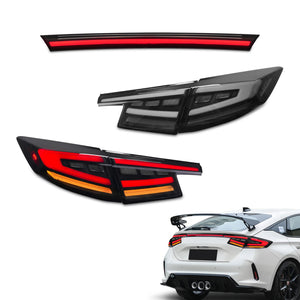 TT-ABC Led Tail Lights for 2022-2024 11th Gen Honda Civic Hatchback/Type-R - TT-ABC