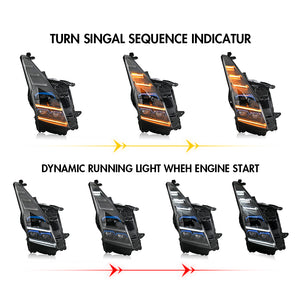 TT-ABC Led Headlight For 2013-2019 Cadillac ATS ATS-L Headlight Assembly - TT-ABC