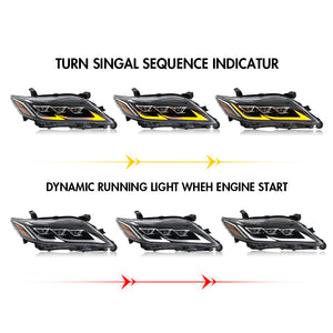 TT-ABC New LED Headlight for 2010-2011 Toyota Camry Headlight Assembly - TT-ABC