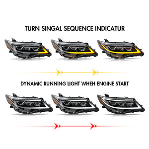 TT-ABC New LED Headlight for 2012-2014 Toyota Camry Headlight Assembly - TT-ABC