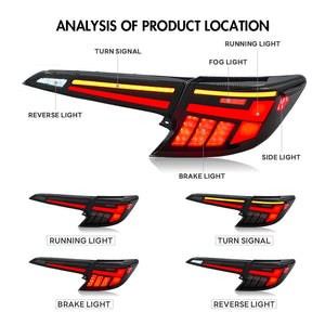 TT-ABC Led Tail Light for 2020-2024 Toyota US Corolla Hatchback Rear Lamp Assembly - TT-ABC