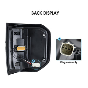 TT-ABC Led Tail Lights for 2022-2024 Ford Maverick XL XLT Taillights Assembly Smoked Lens - TT-ABC