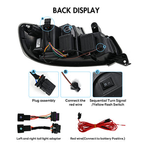 TT-ABC LED GTS Tail Lights for 2014-2021 BMW 2 Series F22 F23 F87 M2 Rear Lamps Assembly - TT-ABC