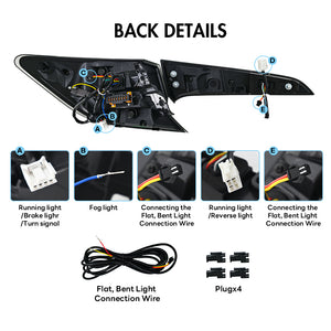 TT-ABC Led Tail Light for 2020-2024 Toyota US Corolla Hatchback Rear Lamp Assembly - TT-ABC