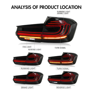 TT-ABC Led tail lights for 2013-2018 BMW 3 Series F30 F80 M3 320i 325i car accessories tail light assemblies with turn signal-TT-ABC-TT-ABC
