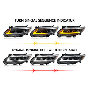 TT-ABC LED Headlights for 2011-2013 Toyota Corolla Headlamp Assembly - TT-ABC
