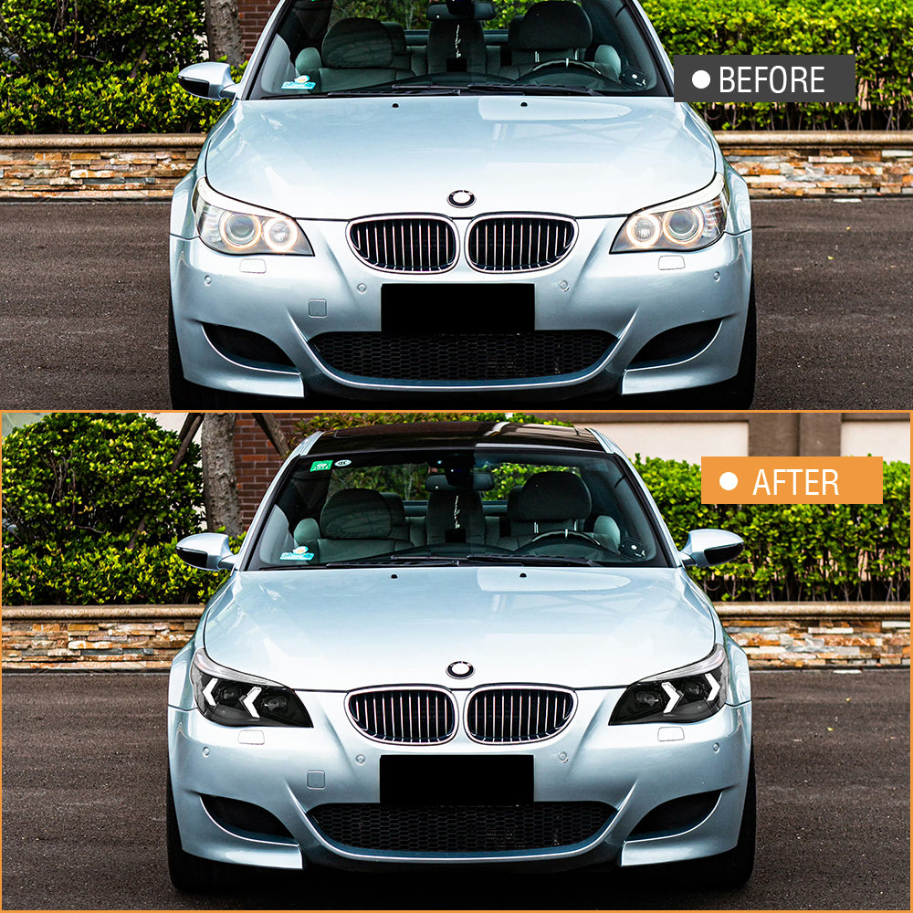 TT-ABC Led Headlights for 2005-2010 BMW 5-Series E60 525i 530i 540i Headlamps Assembly - TT-ABC