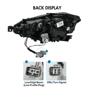 TT-ABC Led Headlights For 2013-2016 Lexus IS250 350 F IS200t/300 Sequential Head Lamps - TT-ABC