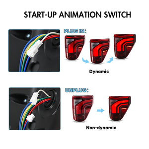 TT-ABC LED Tail Lights For Ford F150 2020-2025 Turn Signals Brake Lamps - TT-ABC