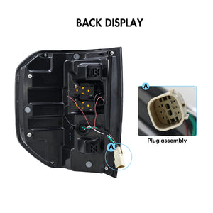 TT-ABC Led Tail Lights for 2022-2024 Ford Maverick XL XLT Taillights Assembly - TT-ABC