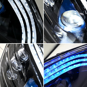 TT-ABC Led Headlight for 2008-2011 Mercedes-benz W204 C-Class C300 LED Sequential Projector Headlights - TT-ABC